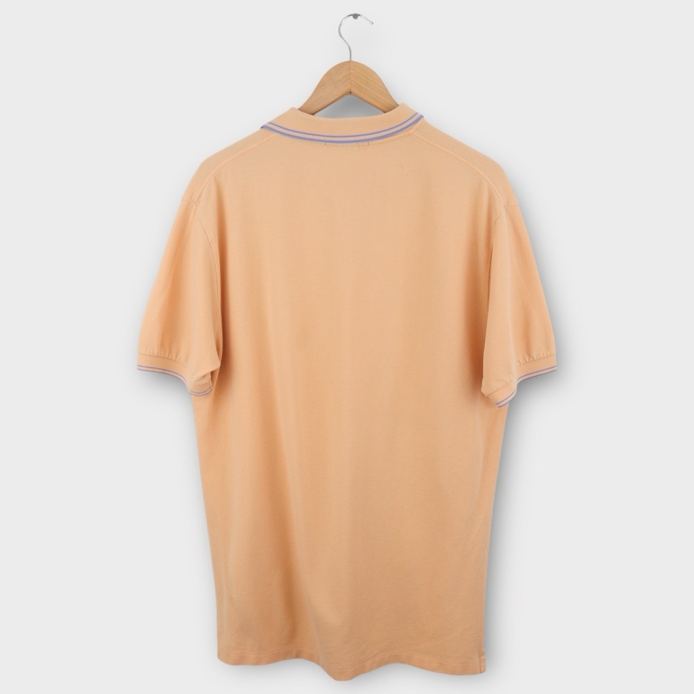 Polo Ralph Lauren Men's Polo Shirt Size Large Peach Orange Pastel Pocket Logo - Picture 3 of 4